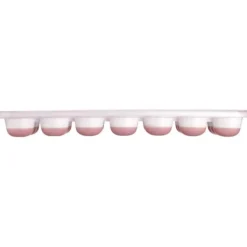 Westmark ijsblokjesvorm met deksel voor 42 ijsblokjes silicone wit 2-delig