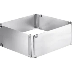 Westmark verstelbare taartvorm vierkant 15,5 - 28 cm rvs