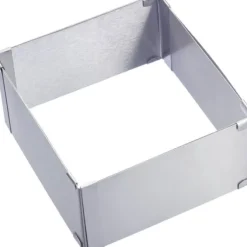 Westmark verstelbare taartvorm vierkant 15,5 - 28 cm rvs
