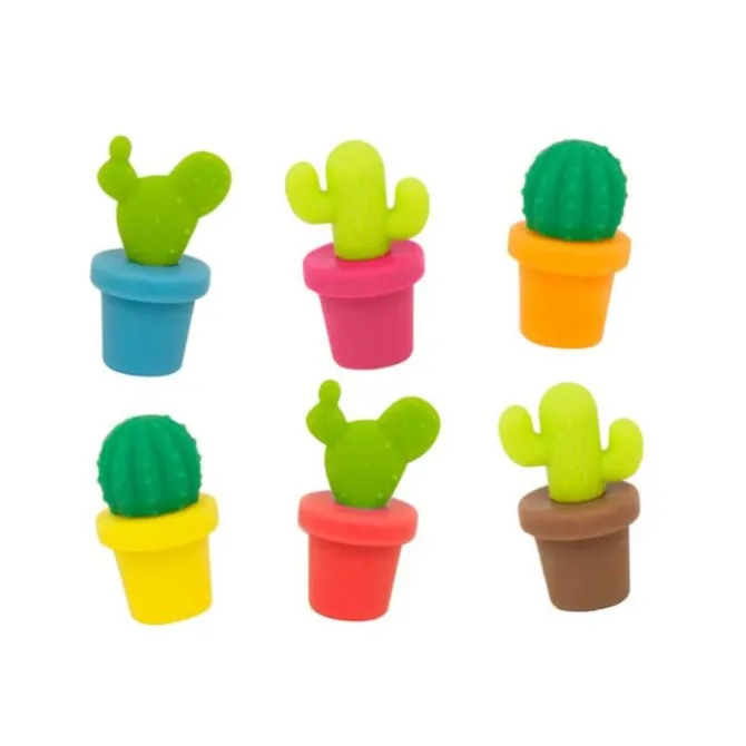 Winkee Cactus Glass markers silicone 6 stuks