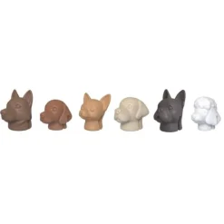Winkee Dog Glass markers silicone 6-delig
