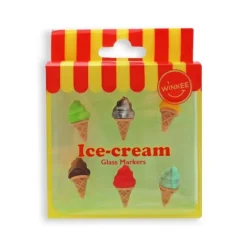 Winkee Ice Cream Glass markers silicone 6 stuks