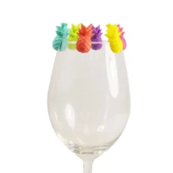 Winkee Pineapple Glass markers silicone 6 stuks