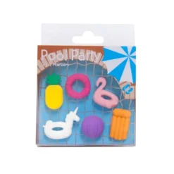 Winkee Pool Party Glass markers silicone 6 stuks