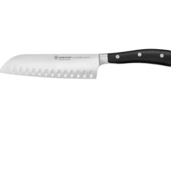 Wüsthof Classic Ikon Santoku mes met kuiltjes 17 cm messenstaal