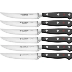 Wüsthof Classic steakmessenset messenstaal 6 stuks