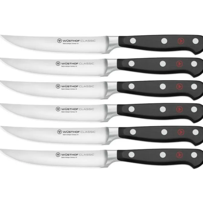 Wüsthof Classic steakmessenset messenstaal 6 stuks