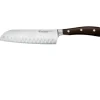 Wüsthof Ikon Santoku mes met kuiltjes 17 cm messenstaal hout
