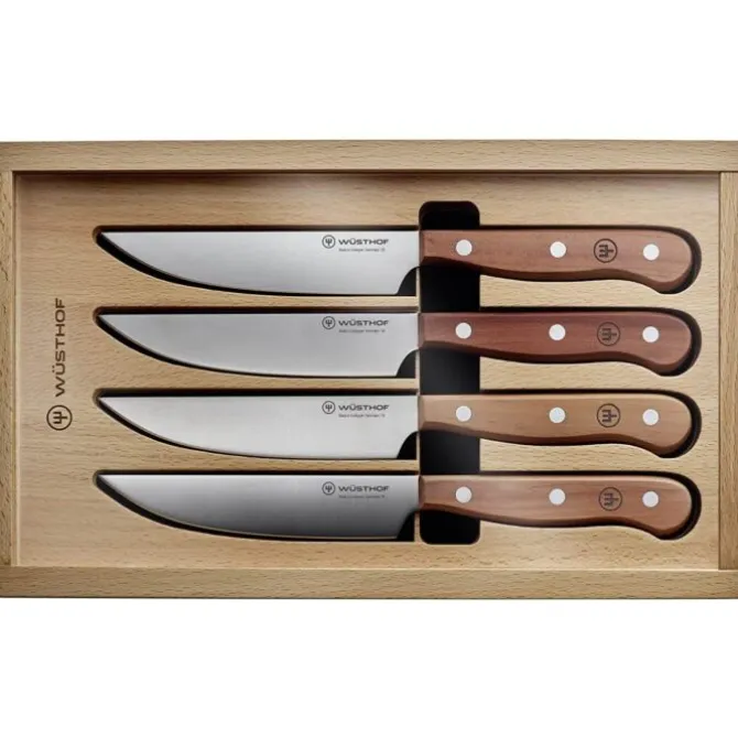 Wüsthof steakmessenset hout 4 stuks