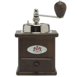 Zassenhaus Brasilia koffiemolen 12,5 x 12 cm donker beukenhout