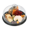 Zassenhaus kaasstolp glas met houten plank zwart 28 cm