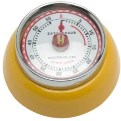 Zassenhaus Timer Speed kookwekker 7 cm metaal geel
