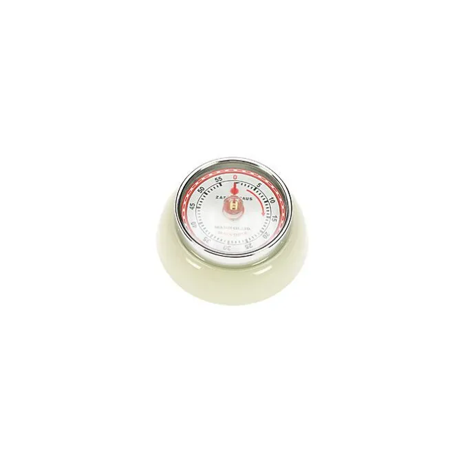 Zassenhaus Timer Speed kookwekker 7 cm metaal crème