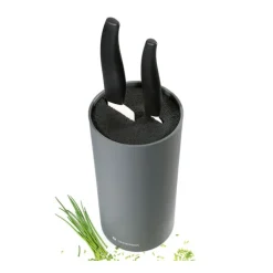 Zassenhaus universeel messenblok ø 11 cm kunststof cool grey