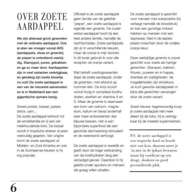 Zoete aardappel