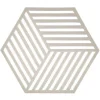 Zone Denmark Hexagon onderzetter 16 x 14 cm silicone lichtgrijs