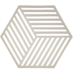 Zone Denmark Hexagon onderzetter 16 x 14 cm silicone lichtgrijs