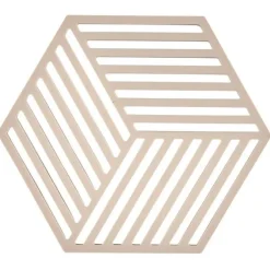 Zone Denmark Hexagon onderzetter 16 x 14 cm silicone woestijnkleur