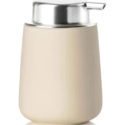 Zone Denmark Nova zeepdispenser porselein rvs zwart crème