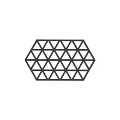 Zone Denmark Triangles onderzetter 24 x 14 cm silicone zwart