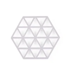 Zone Denmark Triangles onderzetter 16 x 14 cm silicone lavendel
