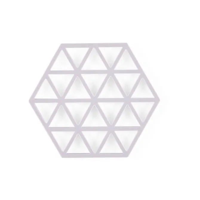 Zone Denmark Triangles onderzetter 16 x 14 cm silicone lavendel