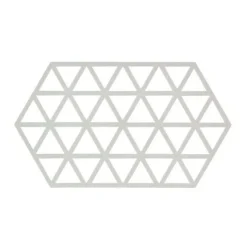 Zone Denmark Triangles onderzetter 24 x 14 cm silicone donkergrijs